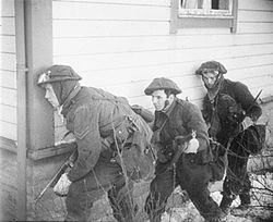 Miembros del Commando 3 en una operación en las islas Lofoten Miembros del Commando 3 en una operación en las islas Lofoten