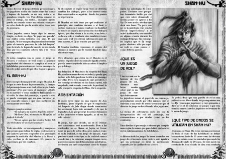Muestra de la futura edición de Shan Hu