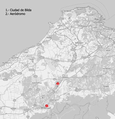 mapa de la zona - Imagen realizada con openstreetmap