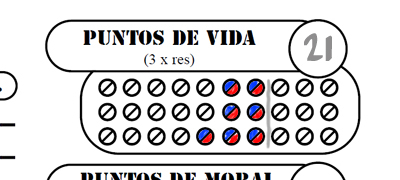 Anotando los golpes asociados a esas heridas