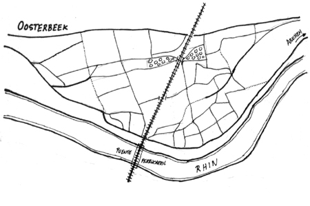 Detalle de los alrededores del puente de ferrocarril