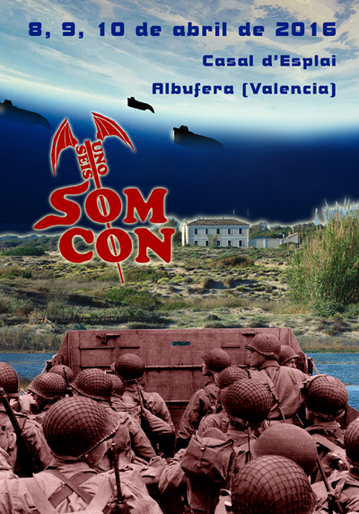 Cartel de las SomCon Uno Seis - 15º aniversario de Exo, 25º aniversario de Comandos
