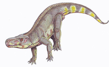 Cocodrilo de tierra - imagen de http://es.prehistorico.wikia.com/