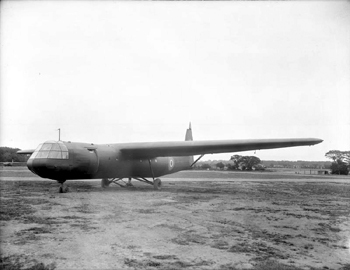 Horsa en tierra preparndose para despegar. Fotografa de dominio pblico