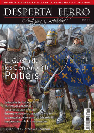 Portada del número dedicado a Poitiers en la guerra de los cien años en Desperta Ferro: Historia Antigua y Medieval