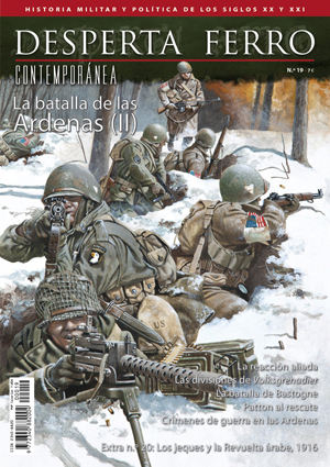 Portada del segundo número dedicado a la Batalla de las Árdenas en la Segunda Guerra Mundial en Desperta Ferro: Contemporánea