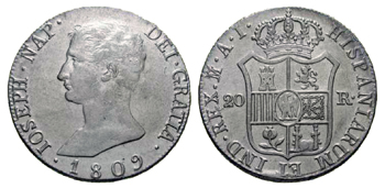 1809 - 20 reales Madrid Jose I