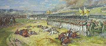 Artillera lituana en cuadro en Borodino de Chagadayev. Fuente:napolun.com