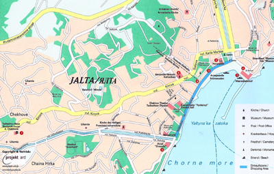 Mapa Yalta