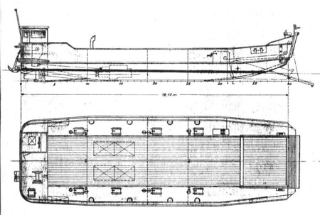 Esquema de la Pionierlanddungsboot 41 - Fuente: http://www.lexikon-der-wehrmacht.de/Waffen/Pionierlandungsboot41.htm