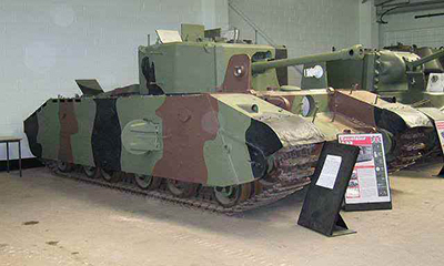 Tanque A33 expuesto en el museo de Bovington. Imagen del museo