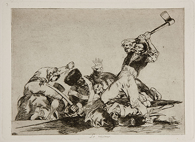 Grabado «Lo mismo» de Goya