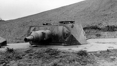 La imagen ms conocida de un Panzerstellung VK 3001 (H), que muchos autores confunden con la torreta de un Panzer IV