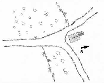 Plano de la zona alrededor de la casa