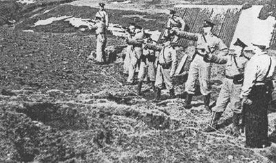 Entrenamiento de la policía islandesa en 1940 - foto de dominio público