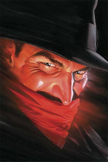 Ilustracin de Alex Ross de la portada del nmero uno de la serie de la Sombra, de quin heredamos el nombre, de 2012, publicado por Dynamite