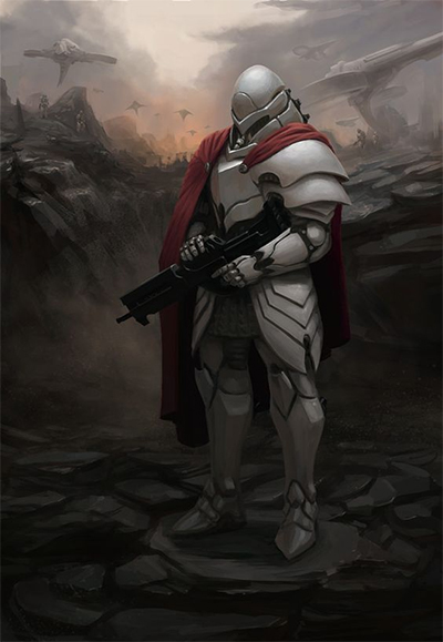 Guardia pretoriana de Hassel - Imagen White Armor Guard by shimmy, original: Edward Hyde