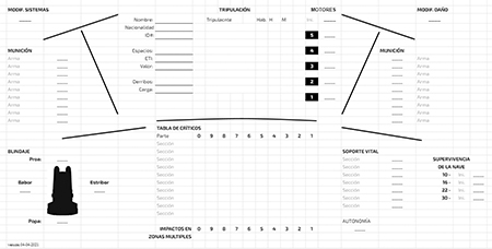 Anverso de la hoja de nave online