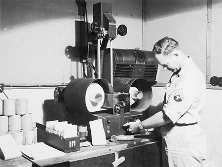 La máquina que pasaba a papel los microfilmes