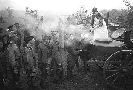 Cocina en el frente ruso