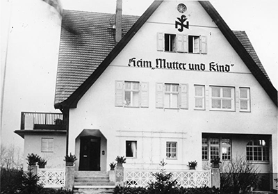 Sede de la organizacin Mutter und Kind (Madre e Hijo). Autor desconocido. Domino Pblico. Deutsches Bundesarchiv