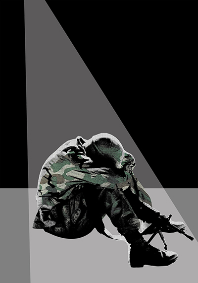 Fotografa licenciada por Max Pixel. Soldier Post-traumatic Stress Disorder. Licencia CC0 Public Domain