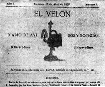 Cabecera de El peridico El Veln