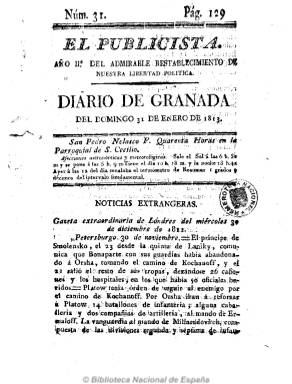 Pgina de El Peridico de El Publicista. Imagen de dominio pblico obtenida de la Hemeroteca Nacional.