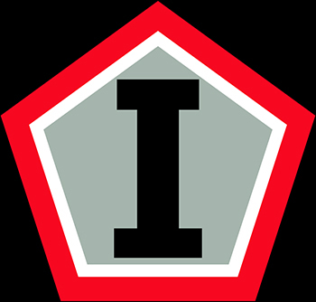 Insignia del falso Primer Grupo de Ejrcitos de los EEUU. Imagen de Vindicator de libre uso.