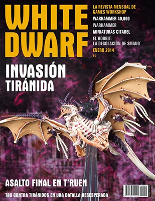 Portada del ltikmo nmero de primera etapa de la White Dwarf en Espaa.