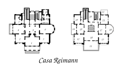 Casa Reimann. Imagen de Jacobo Pea Conversa (2023). La casa Reimann publicada con Licencia CC Atribucin 2.0. Adaptacin de la imagen Leibfriedscher Garten de Johann Wendelin Braunwald (1872-1873), en Dominio Pblico.