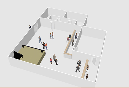 Plano 3D del Gavarnie, Jacobo Pea (2024). Realizado con Sweet Home 3D. Licencia Atribucin-Compartir igual 2.0