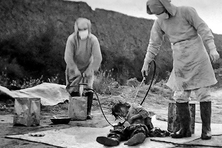 Unit 731 victim (1940). [Fotografa]. Xinhua News. https://en.m.wikipedia.org/wiki/File:Unit_731_victim.jpg. Imagen en Dominio Pblico.