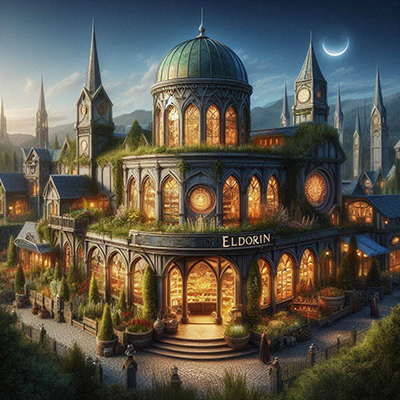 Una imagen de los jardines de ldorin imaginada por Bing Creator