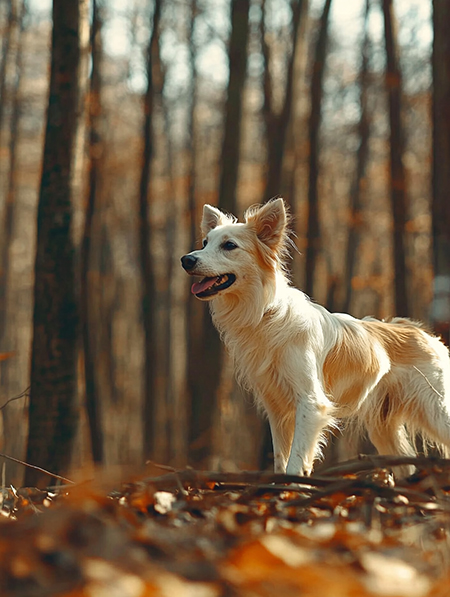 Perro Plido. Imgen generada mediante IA Midjourney