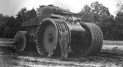 Fotografa de un T10 Mine Exploder. Imagen de dominio pblico.