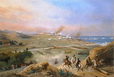 Jean-Charles-Joseph Rémond (1837). Prise de Tarragone en Catalogne par le général en chef Suchet. Palacio de Versalles. Obra en Dominio Público Jean-Charles-Joseph Rémond (1837). Prise de Tarragone en Catalogne par le général en chef Suchet. Palacio de Versalles. Obra en Dominio Público