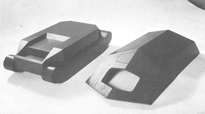 Fotograf�a de la maqueta del Rammtiger. Imagen de dominio p�blico.