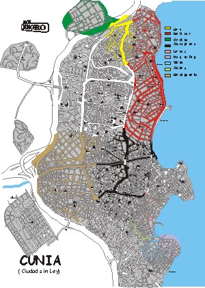 Mapa de Cunia mafioso