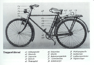 Bicicleta alemana de la poca