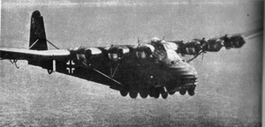 El Me 323 en vuelo