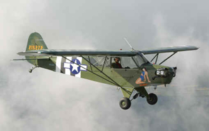 Ejemplar de un Piper L-4 an operativo. Pertenece a Thomas S. Damm (capitn dans). La foto es de Thorbjoem Brunander Sund.