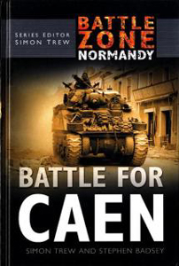portada del libro dedicado a la batalla de Caen