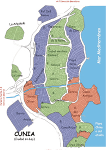 Mapa de persecuciones. Pulsa para verlo ms grande