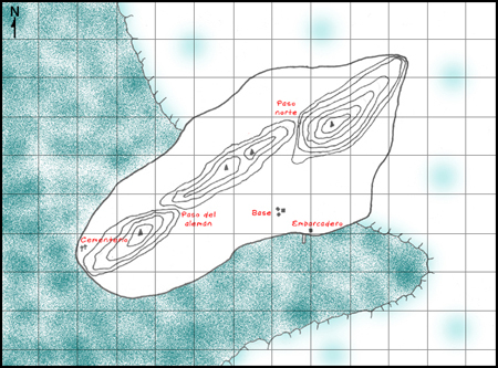 mapa de la isla