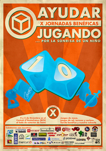 Cartel de las Ayudar Jugando 2010