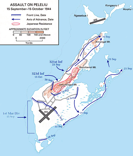 Desembarco en Peleliu - Imagen de dominio pblico del departamento de defensa de Estados Unidos