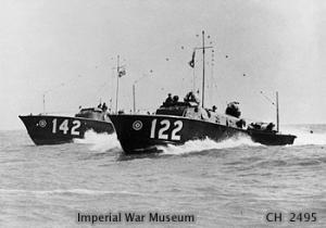Embarcaciones de la operacin Collar. Fuente: Imperial War Museum.