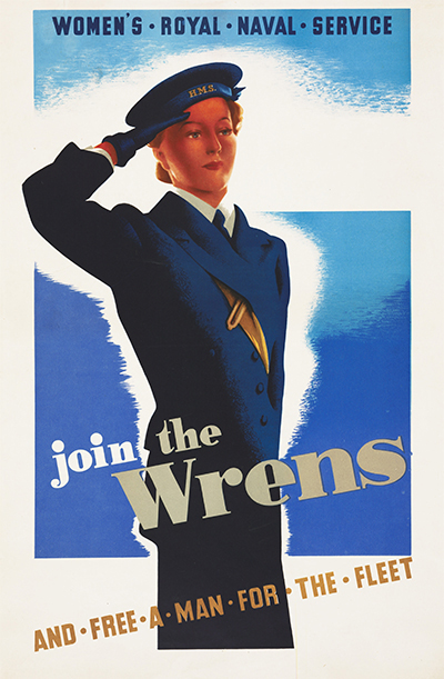 Cartel de reclutamiento del WRNS. Imagen de dominio pblico.